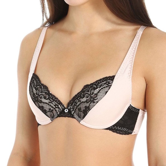 The Little Bra Company Pink Mercedes Petite Demi Push Up Bra - Size 28A - Picture 7 of 7